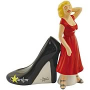 Marilyn Monroe Red Dress and Heel Salt and Pepper Shakers